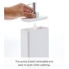 Yamazaki Tower Body Soap Dispenser, White, Rectangular
