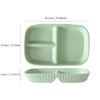OnePine Porcelain Diet Dinner 3 Compartment Plate, Portion Control Plates, Divided Dinner Plates for Adults
