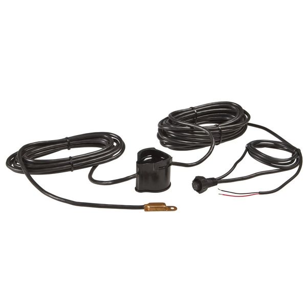 Lowrance PDRT-WSU Pod Style Remote Temperature Transducer, 83/200-Kilohertz, Black Finish