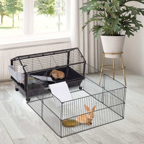 Small Rabbit Fence, Guinea Pig Cage, Hedgehog Cage, Pet Exercise Pen, 35" L