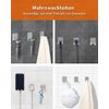 Gorffy Razor Holder for Shower 3 Pcs, Stainless Steel Shaver Holder for Shower, Waterproof Self Adhesive Shower Razor Holder, Multipurpose Razor Shower Holder for Bathroom (Silver)
