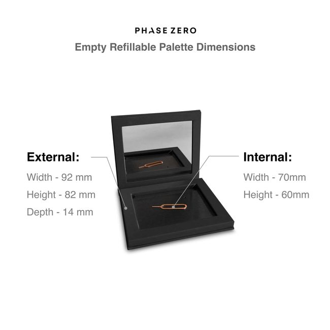 Phase Zero Makeup Magnetic Palettes (Empty Magnetic Palette Refill)