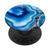 Elegant Blue Agate Pattern PopSockets Adhesive PopGrip