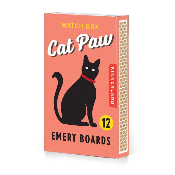 Kikkerland Cat Paw Emery Board Match Box