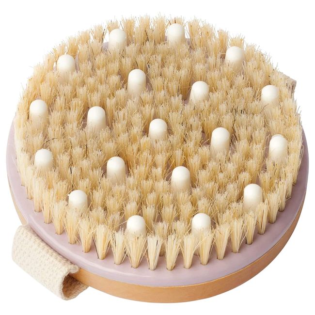 Dry Brushing Body Brush Set of 2, Natural Bristle Dry Skin Exfoliating Brush,  Long Handle Back Scrubber for Shower, Dry Brush for Cellulite and Lymphatic  Massage, Improve Blood Circulation 3 Count (Pack of 1)