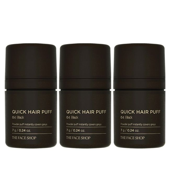 [The Face Shop] Quick Hair Puff 04 Black 3ea