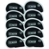 Pro-Tekt Deluxe Neoprene Iron Headcovers - Black/Silver