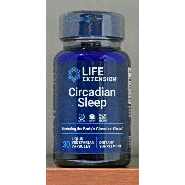 Life Extension Circadian Sleep 30 capsules Restoring the Body's Circadian Clock