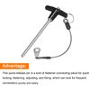 sourcing map T Handle Lock Pins, 6mm x 100mm Usage Length Stainless Steel Push-Button Quick Release Pin