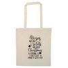 Flox Creative Tote Bag Christmas Coming Spend it Natural