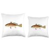 Tailing Redfish | Red Drum Fish | Redfish Tail Throw Pillow