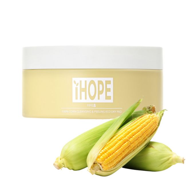 I-Hope 100% Corn Eco-Friendly Cleansing & Peeling Dry Pads 60 Sheets