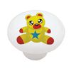 Gotham Decor Teddy Bear Peeper Ceramic Drawer Knob