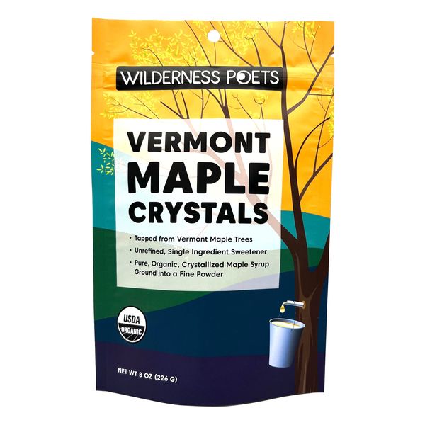 Wilderness Poets, Organic Maple Sugar Crystals (8 Ounce - 227g)