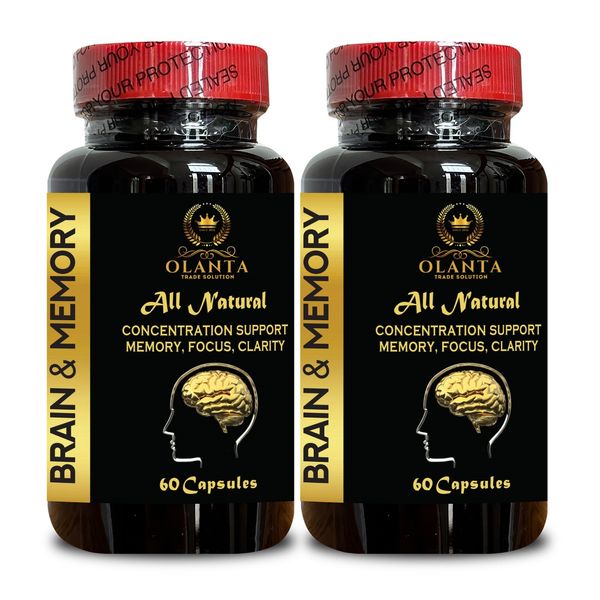 BRAIN MEMORY SUPPORT - Brain vitality, Cognitive Brain Booster Supplements -2B