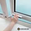 Home Secure™ Sliding Window Restrictor Lock. Self Adhesive Window Security & Safety Lock - White