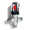 BOVZOR Thermostatic Shower Mixing Valve Replacement, Solid Brass Temperature Control Valve with NPT Thread & Fahrenheit Scale (Silver)