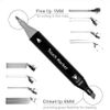 Sageware Art Pen with Double Sided Coloured Chisel and Pointed Tip for Drawing, Calligraphy, Drafting and Comics