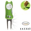 CRESTGOLF Switchblade Golf Divot Tool Golf Green Repair Pitch Fork(lemon)