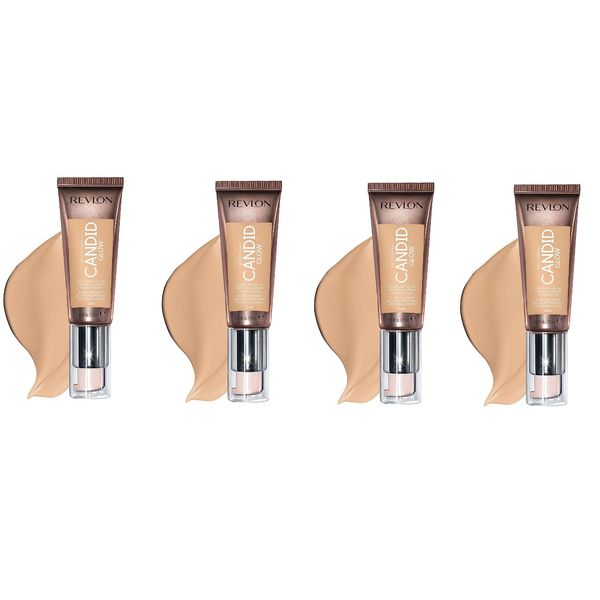 Photoready Candid Moistre Glow Foundation, Natural Beige (4 pack)