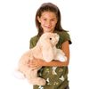 Folkmanis Floppy Bunny Rabbit Hand Puppet, Tan, White, 1 EA