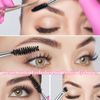 2 Piece Angled Eyebrow Brush, Eye Brow Tint Brush Flat with Angled Tip Eyeshadow Brushes Eye Makeup Brush