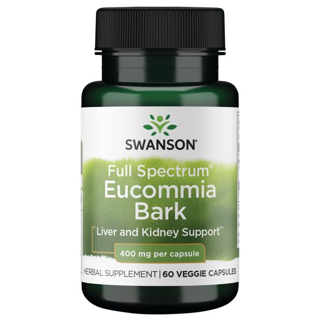 Swanson Full Spectrum Eucommia Bark 400 mg 60 Veggie Capsules