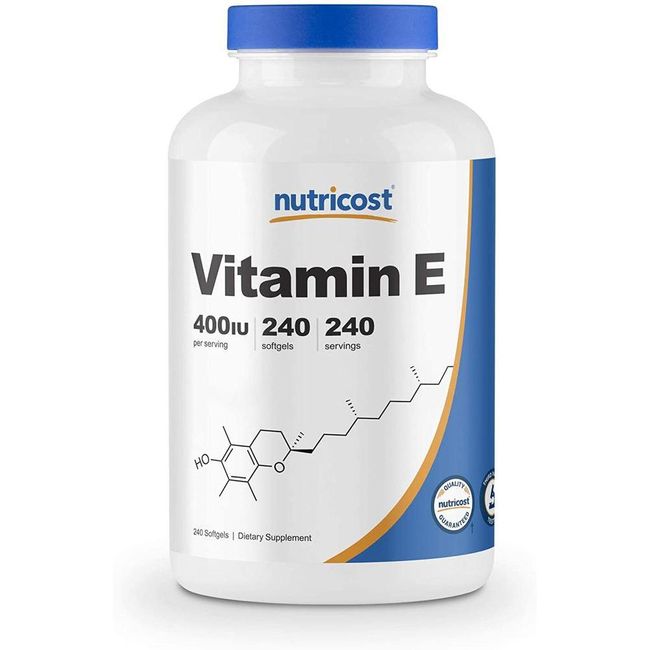 Soros Vitamin E 400IU 240 Softgel Capsules Gluten Free Non-GMO