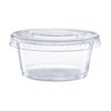 Comfy Package [200 Sets - 2 oz.] Plastic Disposable Portion Cups with Lids, Souffle Cups, Jello Cups