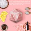Huge D20 Bath Bombs with Full Surprise Set of Polyhedral Dice Inside, D&D Inspired Dragon Blood Bath Bomb 11oz with Gift Box - Perfect for Dungeon Master, Player and Tabletop RPG Nerd