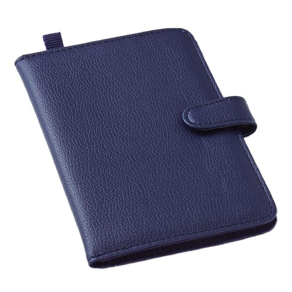 Aimedia 1009747 Card Case, Thin Card Case, Leather Style, Navy