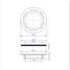 McAlpine 1.5" White Plastic Backnut BN2 (1.1/2")