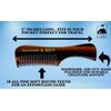 3PC Mini Combs Mustache Beard Eyebrows Pocket Travel Cellulose Acetate Grooming