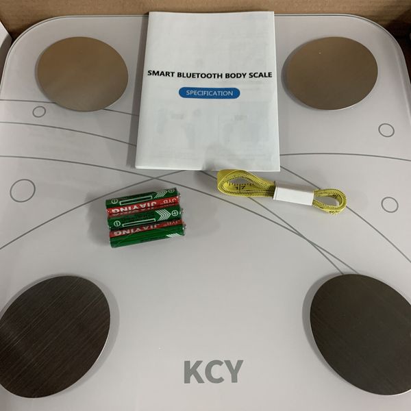 KCY Bluetooth Body Fat Scale,Smart Wireless Bathroom Scale. 24 Indicators