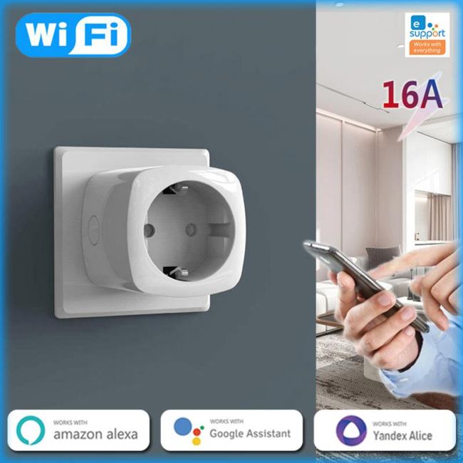 EWelink 16A Smart Socket Bluetooth-compatible WIFI Dual Mode EU