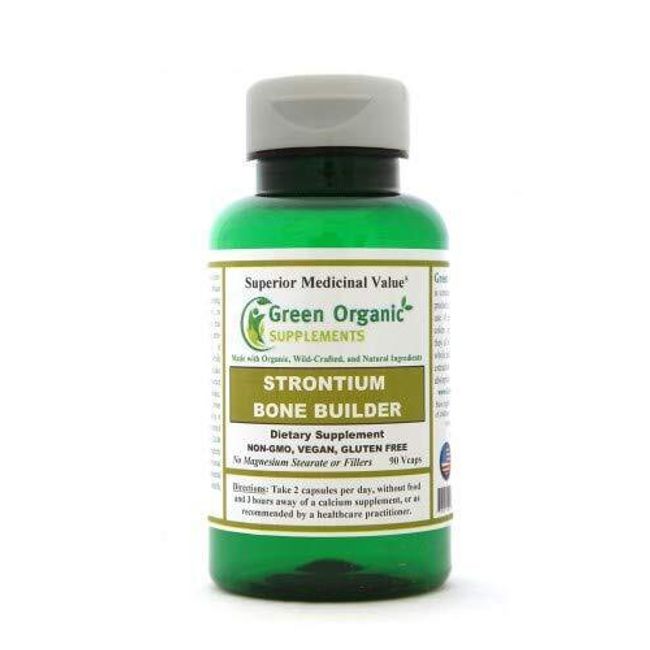 Green Organic Supplements' Osteoporosis Nutritional, Strontium, Bone Builder