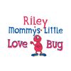 CafePress Riley Mommy's Love Bug Rectangle Sticker Rectangle Bumper Sticker Car Decal
