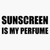 Sunscreen Perfume Vinyl Decal Bumper Sticker 5"
