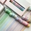 30 Rolls Basic Pattern Masking Tape Bin Set Creativity Multicolor Washi Tape Women Style Eagle Tape Packaging, DIY Crafts (Solid Color and Lattice Pattern)