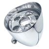 6"Chrome Motorcycle LED Visor Headlight Lamp For Harley Bobber Chopper Universal