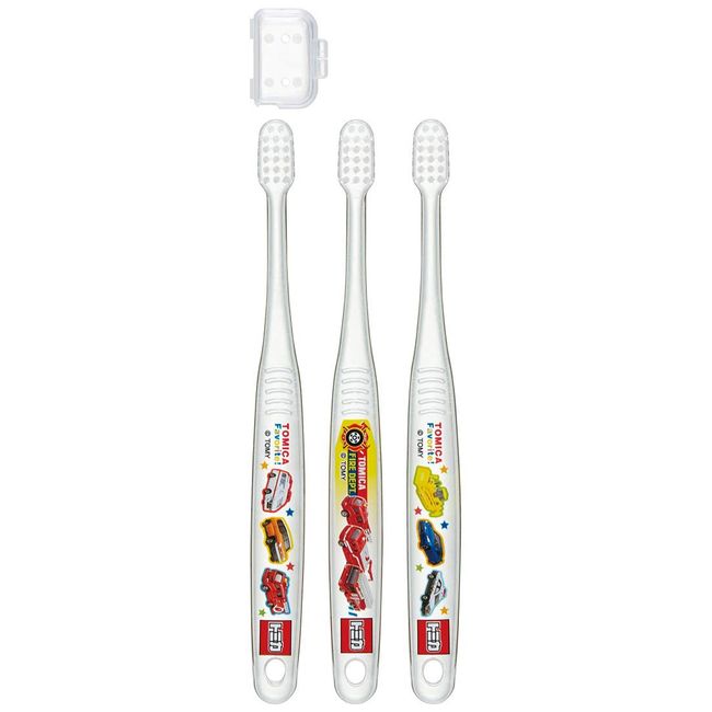 Skater TBCR5T Toothbrush for Kids, Ages 3 - 5 Years, Soft, Clear, 3 Pieces