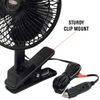 RoadPro (RP-1137 Oscillating Fan with Clip, Black