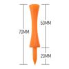 ECADDIE Orange 70mm Plastic Castle Graduated Golf Tees (25 Pack)