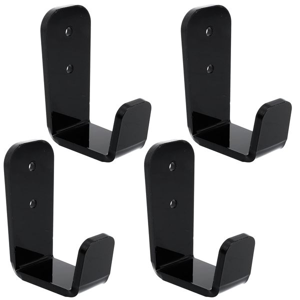 DOITOOL 2 Sets Hockey Stick Display Holder Horizontal Golf Club Display Rack Wall Mount Ski Poles Stands Hanger for Home Office Wall Black