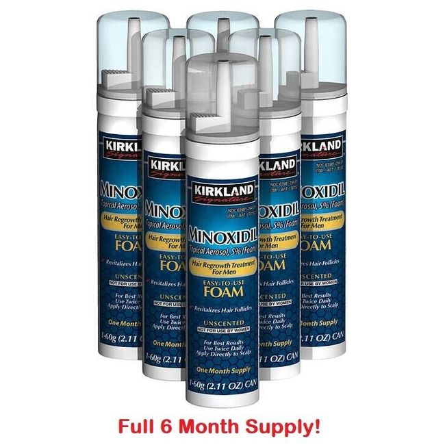 ✳️ Kirkland Men's Hair Loss Regrowth 5% Minoxidil Topical Foam 6 Month Supply ✳️