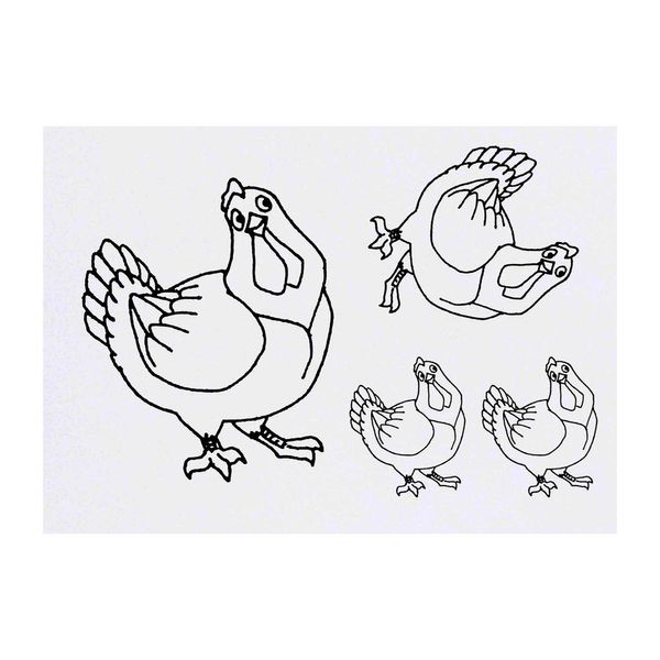 4 x 'Chicken' Temporary Tattoos (TO00012503)