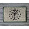INDIANA STATE FLAG IN TORCH EMBLEM MULTICAM MILITARY ARMY TACTICAL HOOK PATCH
