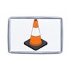 Traffic Cone - Small Plastic Fridge Magnet
