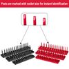 Socket Organizer Trays,6Pcs SAE & Metric Storage for 1/4",3/8",1/2" Drive Holder