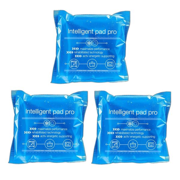 15 x Premium Cooling Pads, Ice Packs, Gel, Blue, 16 x 16 cm, Cool & Cold Compress, Heat Pads & Cooling Packs, Cooling Pad for Wisdom Tooth, Pain & Fever, Children and Adults
